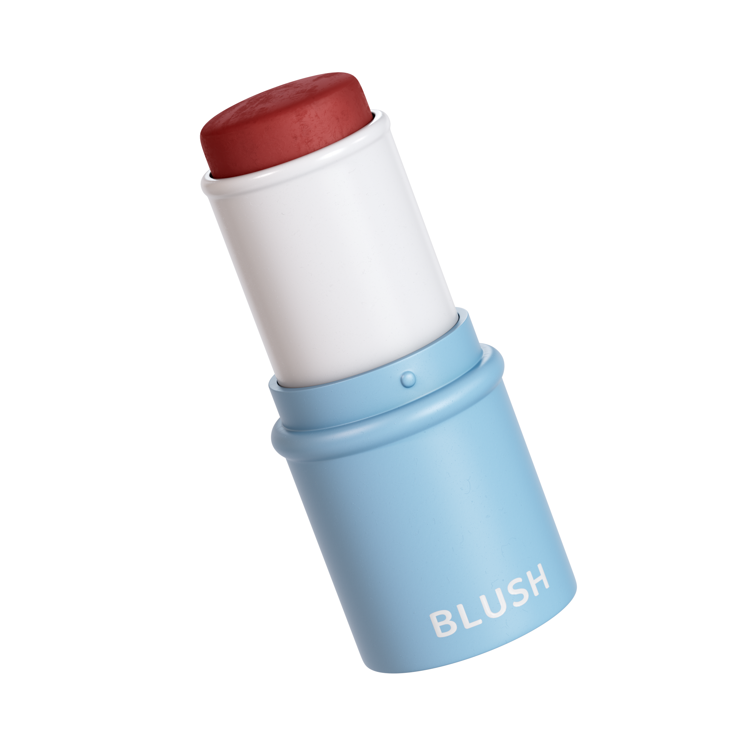 Professional blush stick modeler for cosmetics.